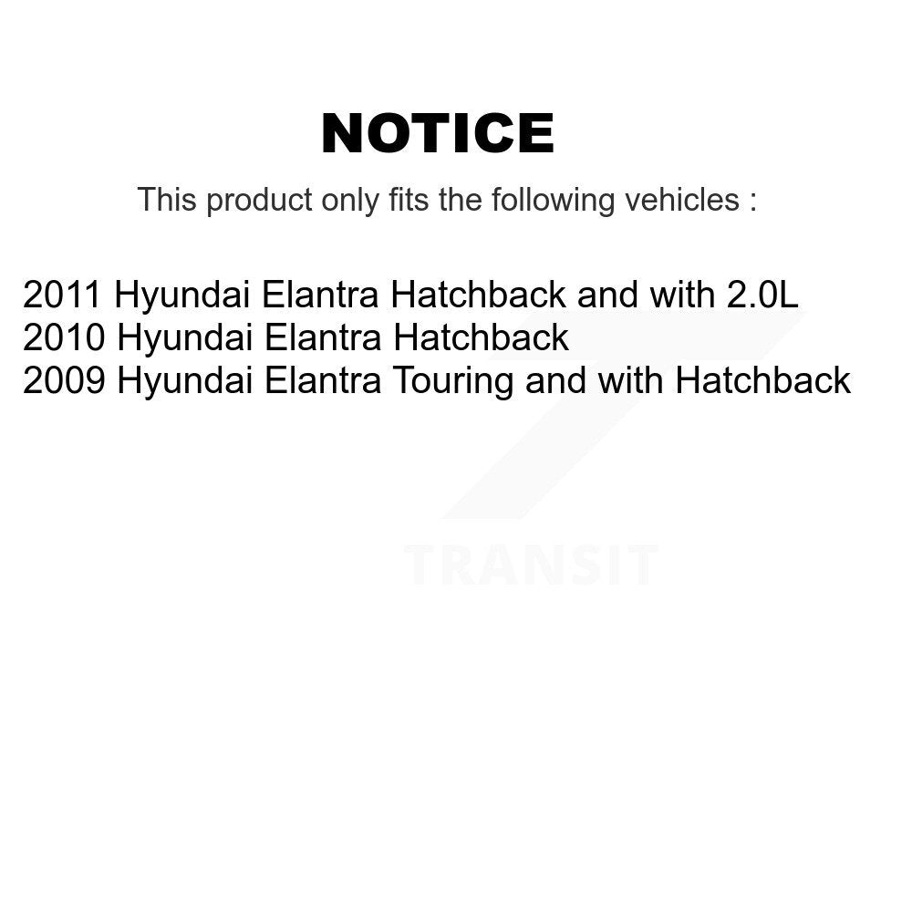 Front Rear Ceramic Disc Brake Pads And Parking Shoes Kit For Hyundai Elantra KNN-100673