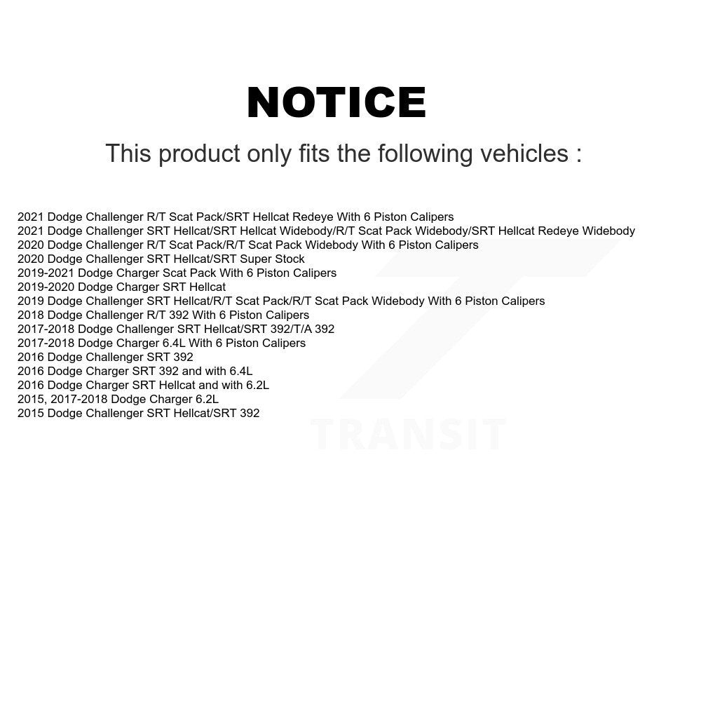 Front Rear Semi-Metallic Disc Brake Pads And Parking Shoes Kit For Dodge KNN-100709