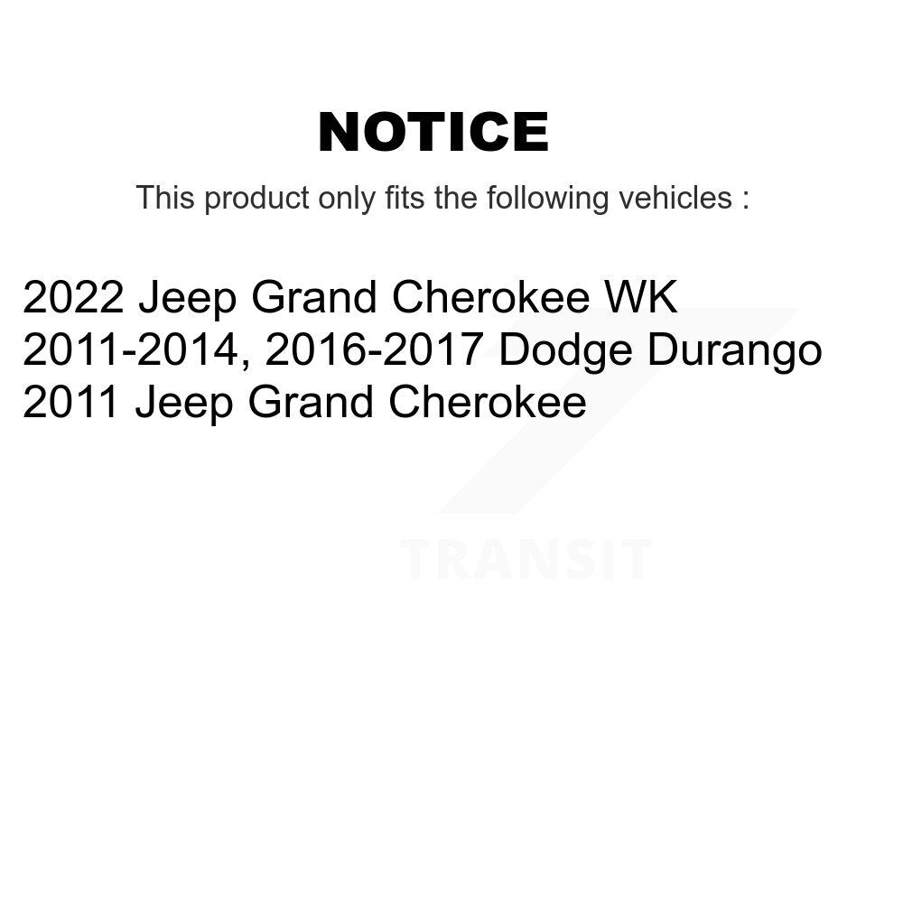 Front Rear Ceramic Disc Brake Pads And Parking Shoes Kit For Dodge Durango WK KNN-100746
