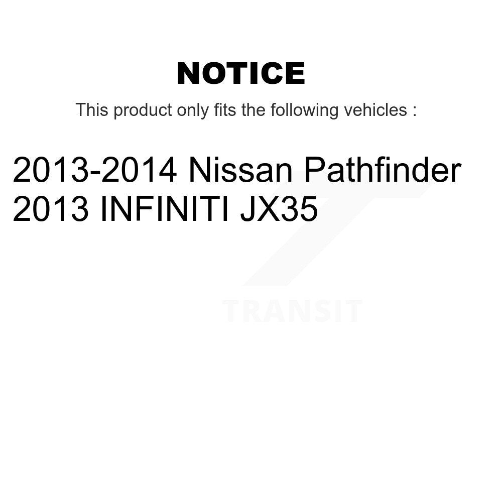 Front Rear Ceramic Disc Brake Pads And Parking Shoes Kit For Nissan Pathfinder KNN-100907