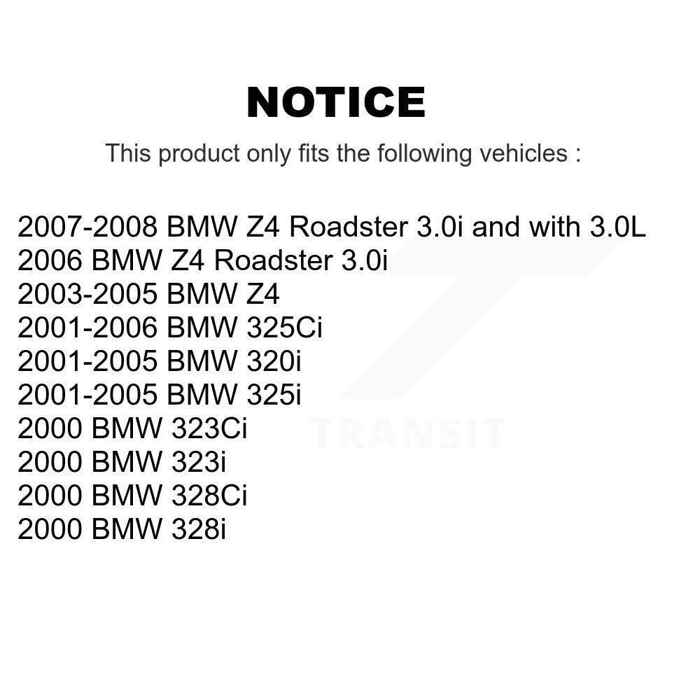 Front Rear Semi-Metallic Disc Brake Pads And Parking Shoes Kit For BMW Z4 325i KNN-100966