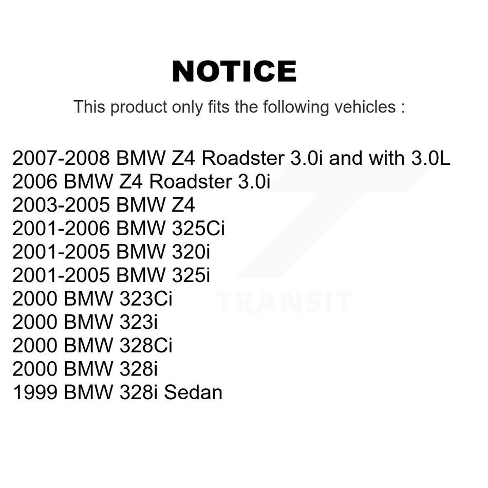 Front Rear Semi-Metallic Disc Brake Pads And Parking Shoes Kit For BMW Z4 325i KNN-100966