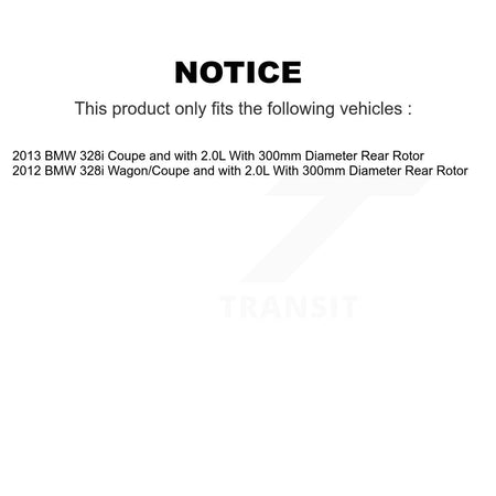Front Rear Semi-Metallic Disc Brake Pads And Parking Shoes Kit For BMW 328i KNN-101028