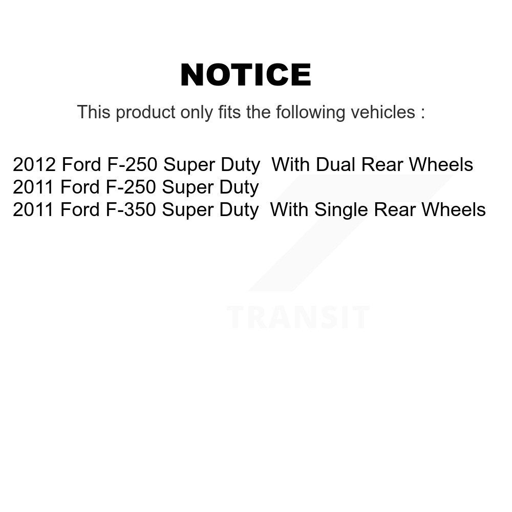 Front Rear Semi-Metallic Disc Brake Pads And Parking Shoes Kit For Ford F-250 KNN-101046