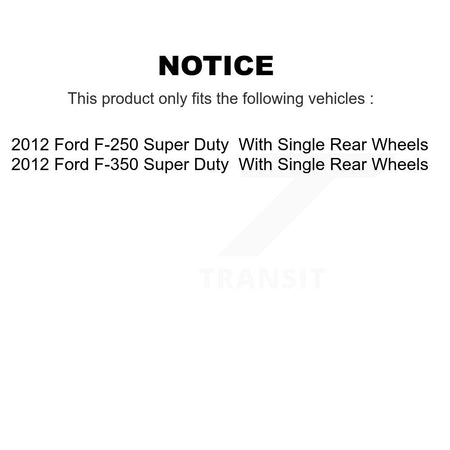 Front Rear Semi-Metallic Disc Brake Pads And Parking Shoes Kit For Ford F-350 KNN-101048