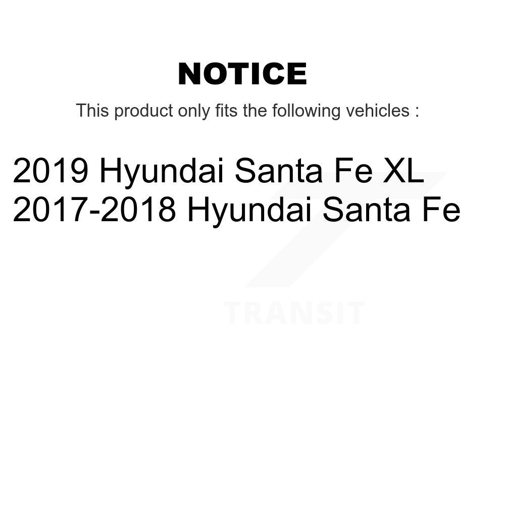 Front Rear Ceramic Disc Brake Pads And Parking Shoes Kit For Hyundai Santa Fe KNN-101057