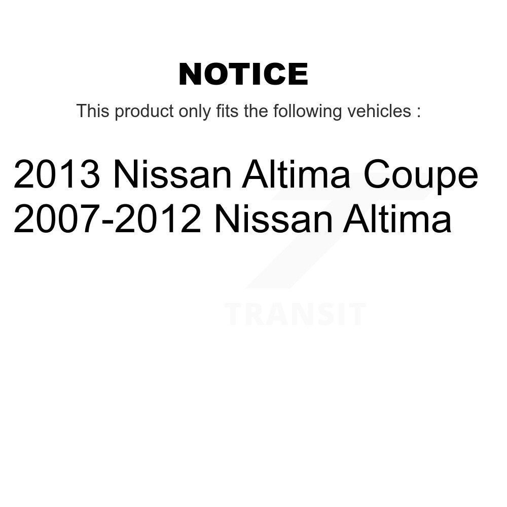 Front Rear Ceramic Disc Brake Pads And Parking Shoes Kit For Nissan Altima KNN-101063