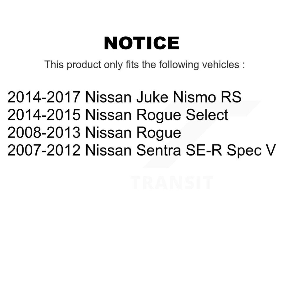 Front Rear Ceramic Disc Brake Pads And Parking Shoes Kit For Nissan Rogue Juke KNN-101084