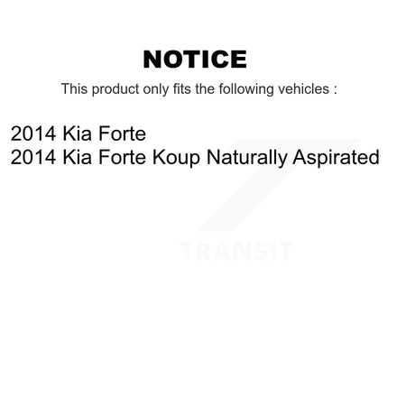 Front Rear Ceramic Disc Brake Pads And Parking Shoes Kit For Kia Forte Koup KNN-101122