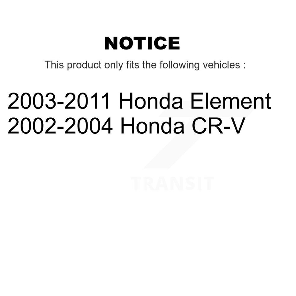 Front Rear Ceramic Disc Brake Pads And Parking Shoes Kit For Honda CR-V KNN-101146