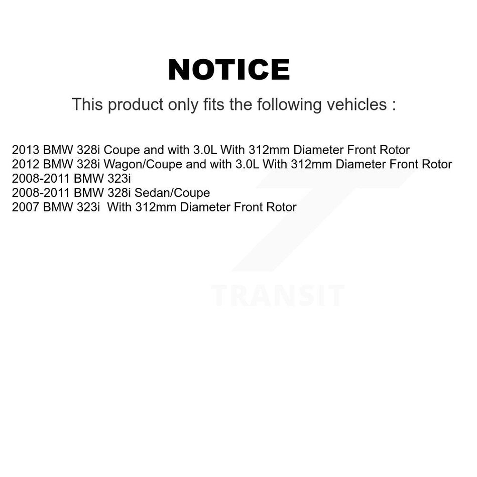 Front Rear Semi-Metallic Disc Brake Pads And Parking Shoes Kit For BMW 323i KNN-101185