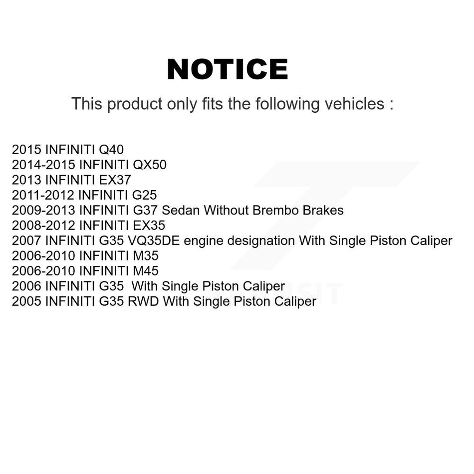Front Semi-Metallic Rear Ceramic Disc Brake Pads And Parking Shoes Kit For G37 KNN-101229