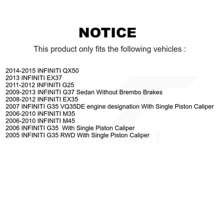 Front Semi-Metallic Rear Ceramic Disc Brake Pads And Parking Shoes Kit For G37 KNN-101230