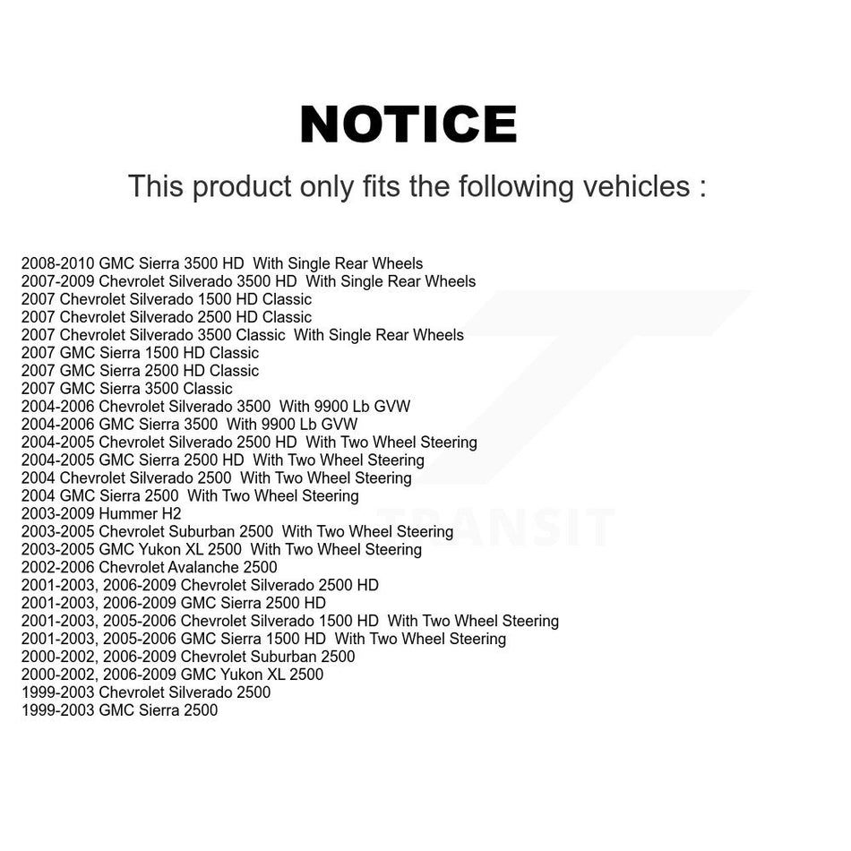 Front Rear Ceramic Disc Brake Pads And Parking Shoes Kit For Chevrolet GMC HD KNN-101256