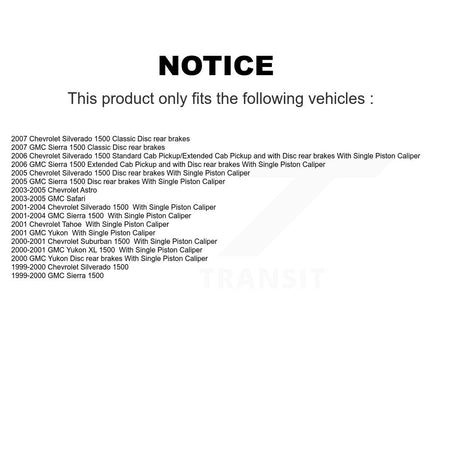 Front Ceramic Rear Semi-Metallic Disc Brake Pads And Parking Shoes Kit For GMC KNN-101297