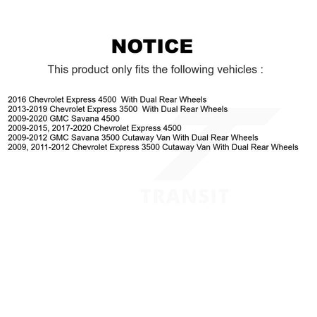 Front Rear Ceramic Disc Brake Pads And Parking Shoes Kit For Chevrolet Express KNN-101323