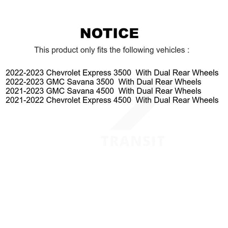 Front Rear Semi-Metallic Disc Brake Pads And Parking Shoes Kit For GMC Savana KNN-101401