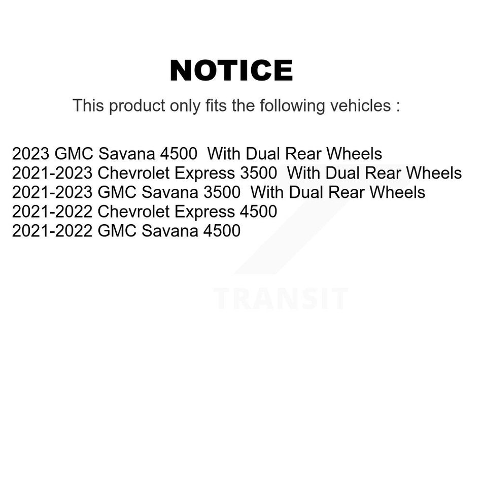 Front Rear Semi-Metallic Disc Brake Pads And Parking Shoes Kit For GMC Savana KNN-101401