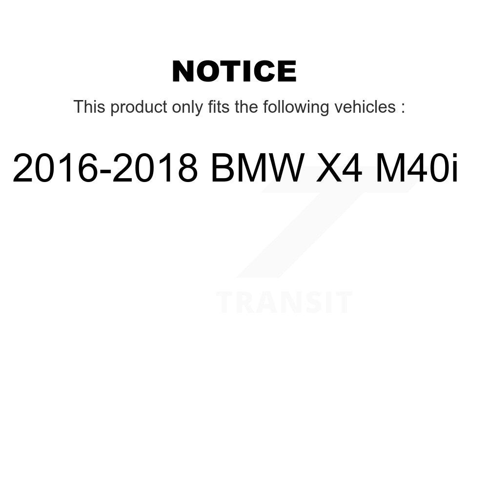 Front Rear Ceramic Disc Brake Pads And Wear Sensors Kit For 2016-2018 BMW X4 M40i KNW-100188