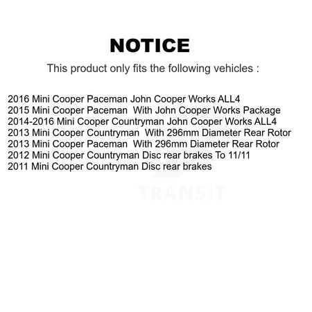 Front Rear Ceramic Disc Brake Pads And Wear Sensor Kit For Mini Cooper Countryman Paceman KNW-100379