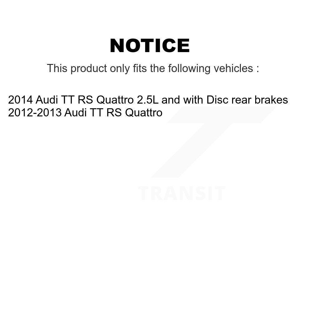 Front Ceramic Disc Brake Pads And Wear Sensors Kit For Audi TT RS Quattro KNW-100571