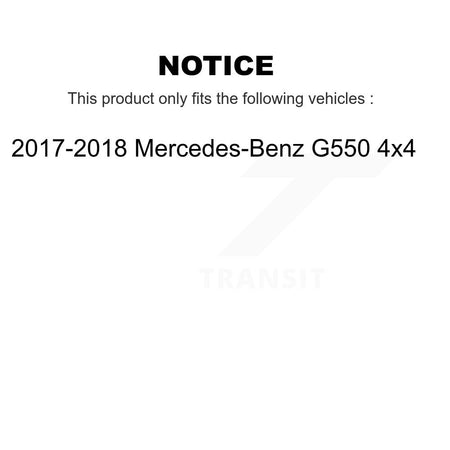 Front Ceramic Disc Brake Pads And Wear Sensors Kit For 2017-2018 Mercedes-Benz G550 4x4 KNW-100618