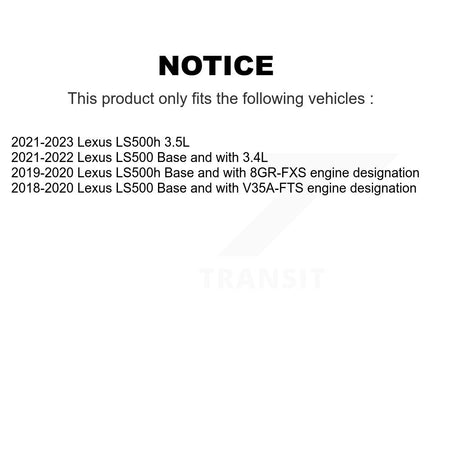 Front Ceramic Disc Brake Pads And Wear Sensors Kit For Lexus LS500 LS500h KNW-100626