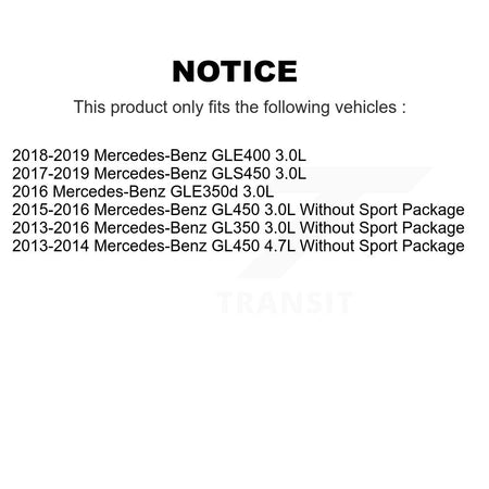 Front Ceramic Disc Brake Pads Wear Sensor Kit For Mercedes-Benz GLE400 GL350 GLS450 GL450 KNW-100638