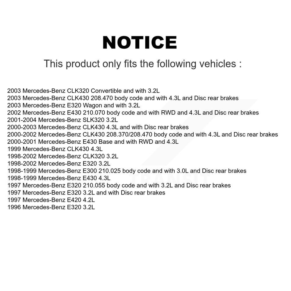 Front Ceramic Brake Pads Wear Sensor Kit For Mercedes-Benz E320 Chrysler Crossfire CLK320 KNW-100699