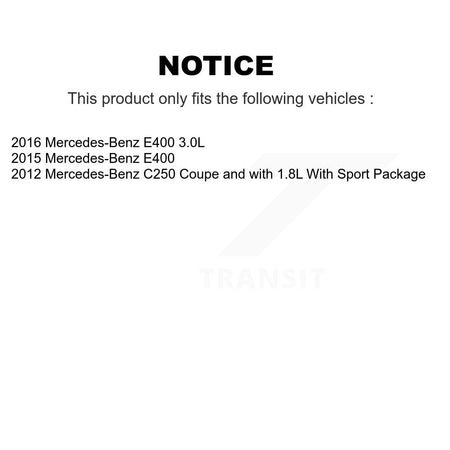 Front Ceramic Disc Brake Pads And Wear Sensors Kit For Mercedes-Benz C250 E400 KNW-100832