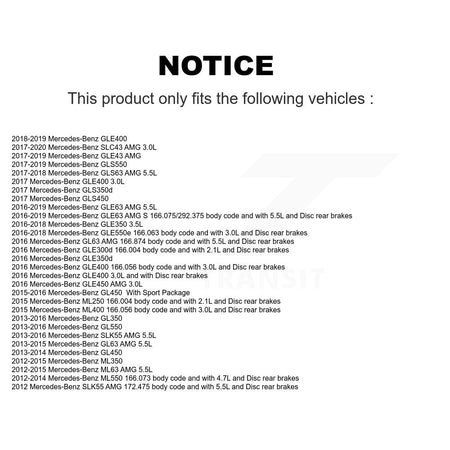 Rear Ceramic Brake Pads Wear Sensor Kit For Mercedes-Benz ML350 GLE400 GLE350 GL350 GLE43 KNW-100938