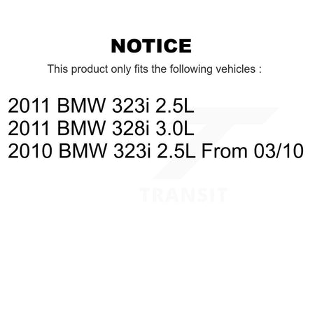 Front Rear Ceramic Disc Brake Pads And Wear Sensors Kit For BMW 323i 328i KNW-101113