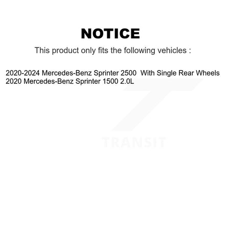 Front Rear Ceramic Disc Brake Pads & Wear Sensor Kit For Mercedes-Benz Sprinter 2500 1500 KNW-101280