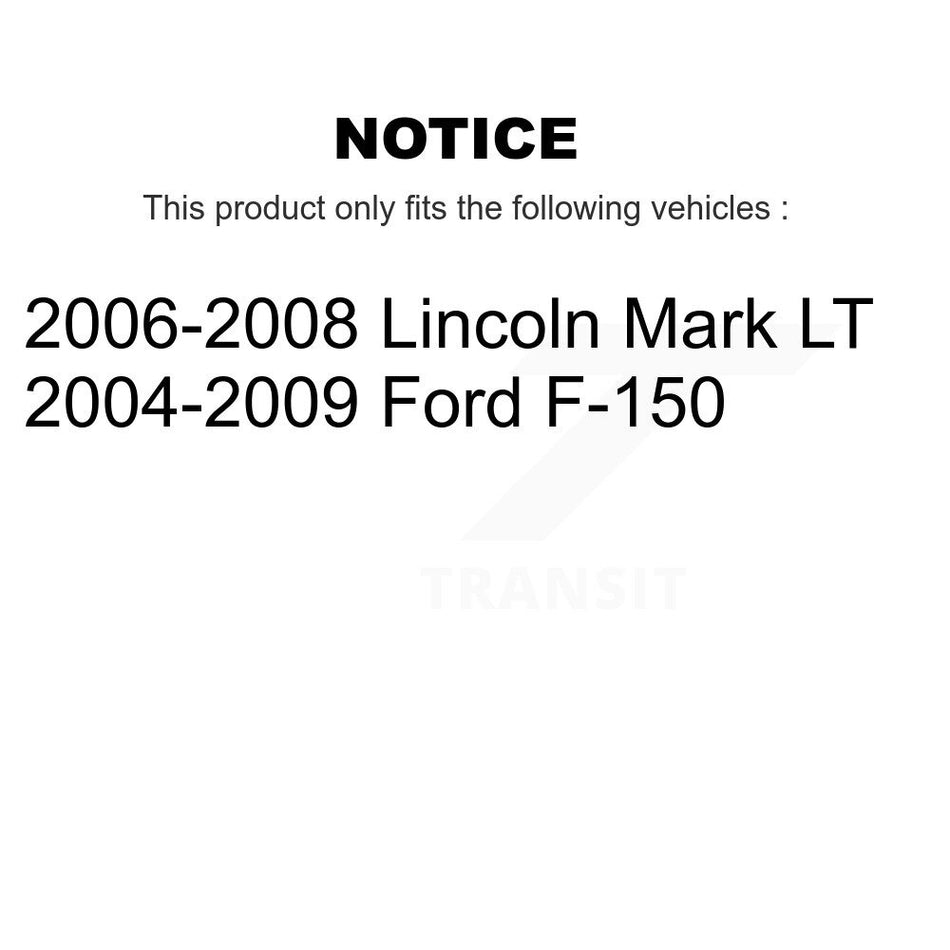 Front Rear Semi-Metallic Brake Pads Kit For Ford F-150 Lincoln Mark LT KPF-100044