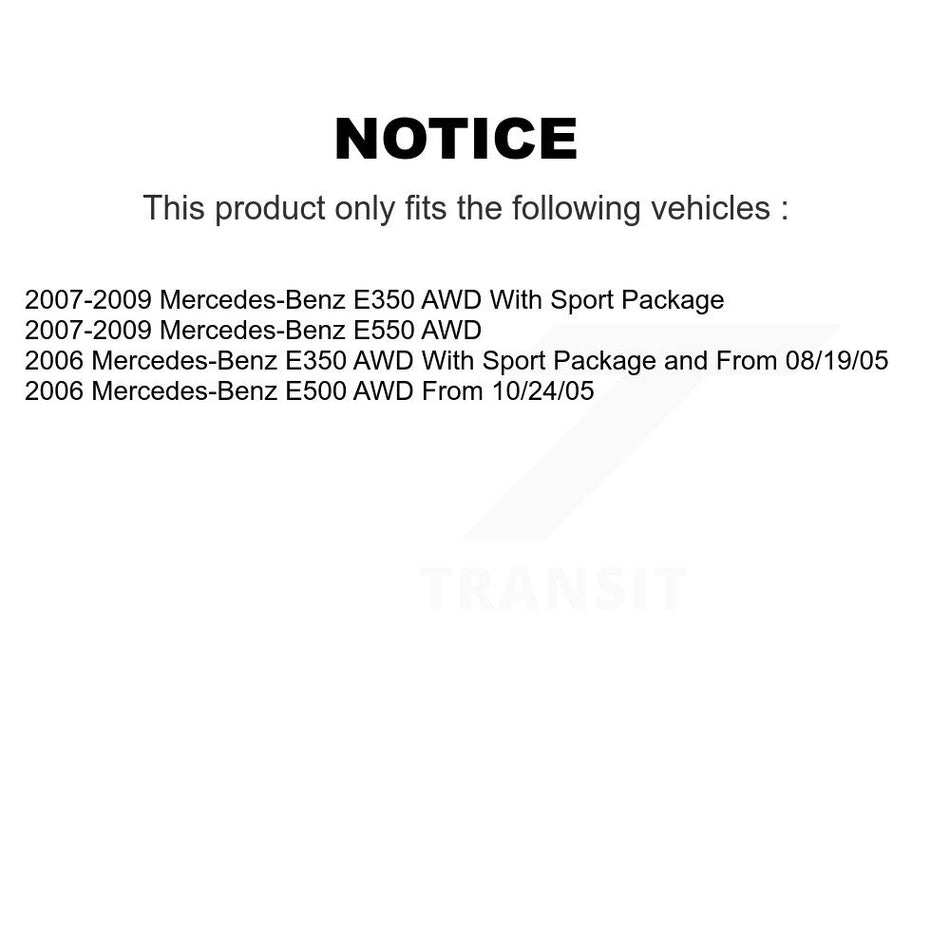 Front Rear Semi-Metallic Brake Pads Kit For Mercedes-Benz E350 E550 E500 AWD KPF-100059