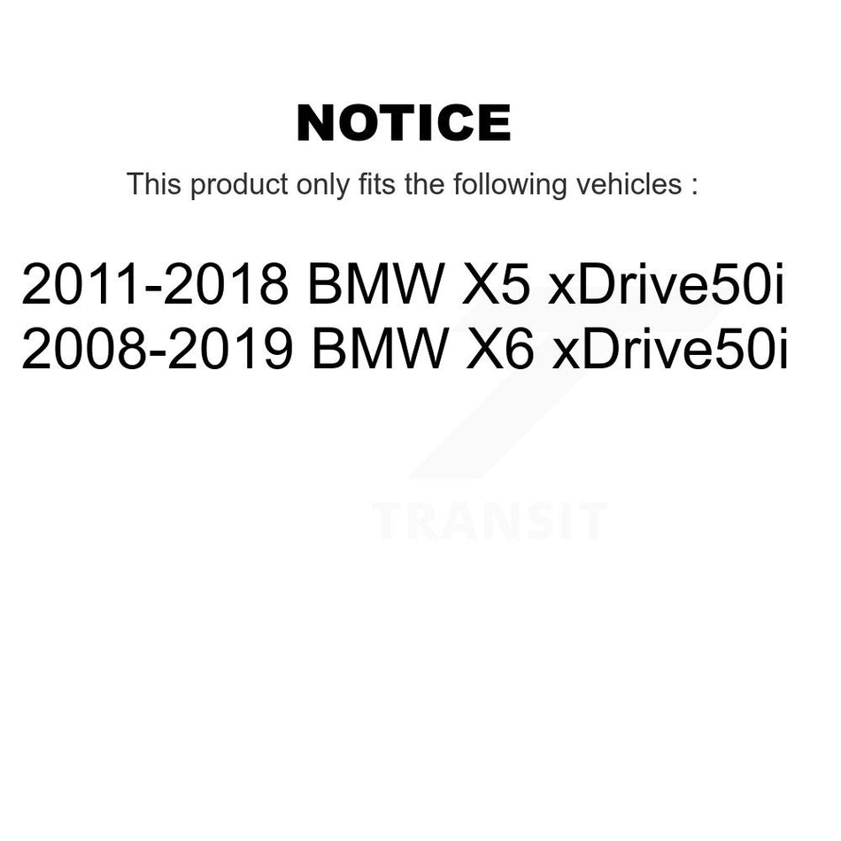 Front Rear Semi-Metallic Brake Pads Kit For BMW X5 X6 xDrive50i KPF-100154