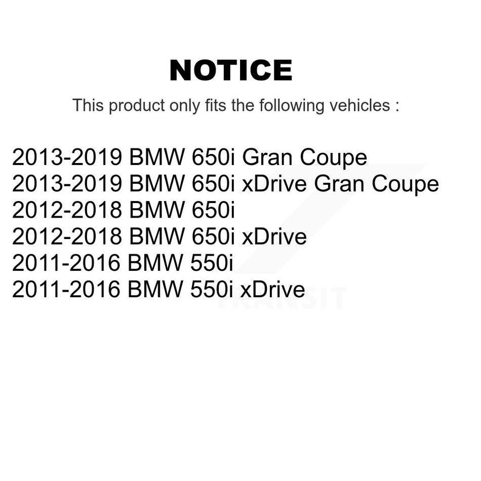 Front Rear Semi-Metallic Brake Pads Kit For BMW 550i xDrive 650i Gran Coupe KPF-100166