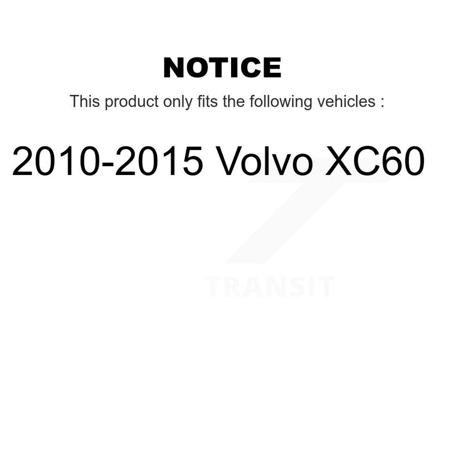 Front Rear Semi-Metallic Brake Pads Kit For 2010-2015 Volvo XC60 KPF-100170