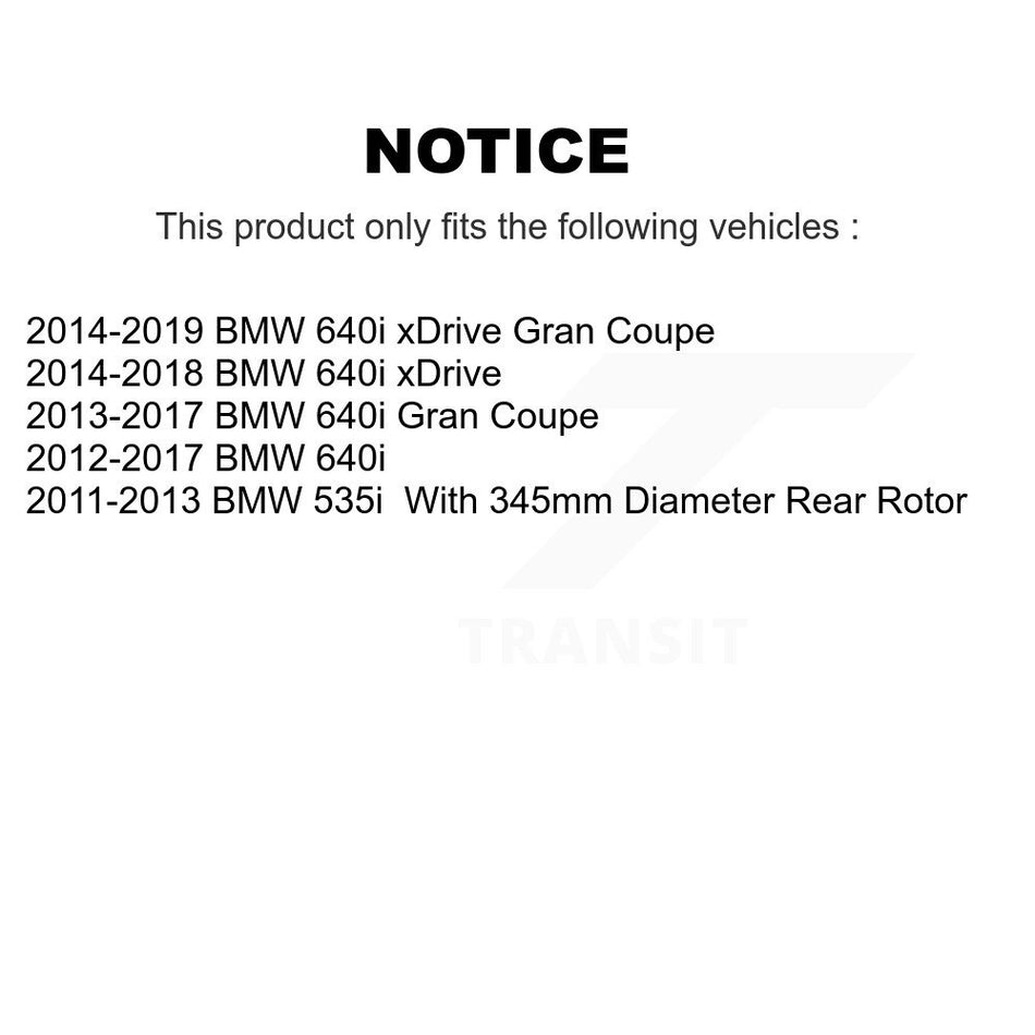 Front Rear Semi-Metallic Brake Pads Kit For BMW 535i 640i Gran Coupe xDrive KPF-100201