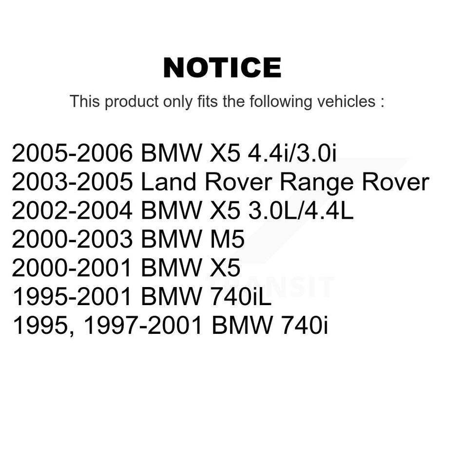Front Rear Semi-Metallic Brake Pads Kit For BMW X5 740iL Land Rover Range 740i M5 KPF-100326