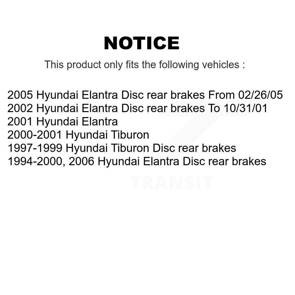 Front Rear Semi-Metallic Brake Pads Kit For Hyundai Elantra Tiburon KPF-100332