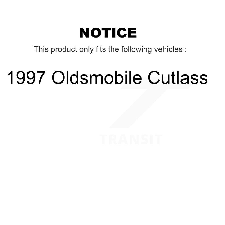 Front Rear Semi-Metallic Brake Pads Kit For 1997 Oldsmobile Cutlass KPF-100341