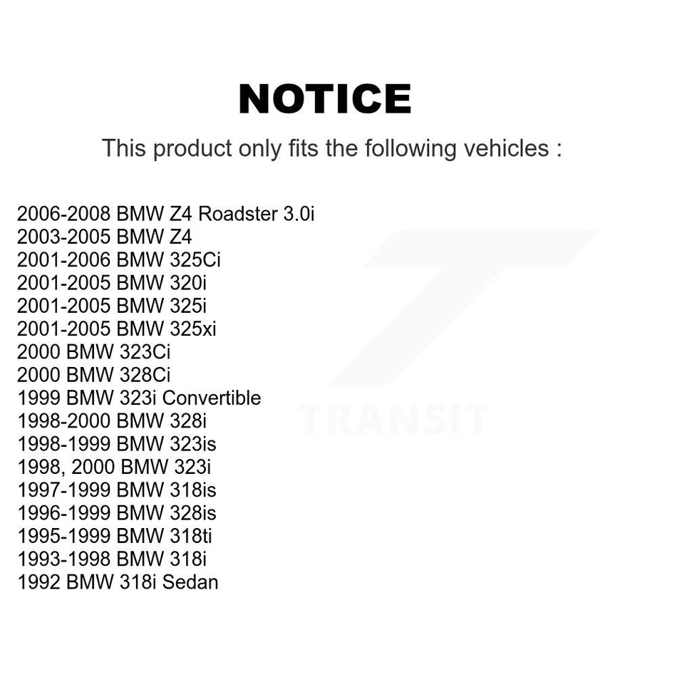 Front Rear Semi-Metallic Brake Pads Kit For BMW 325i 325Ci Z4 323i 325xi 328i 323Ci 318ti 318i 328Ci 323is 328is 318is 320i KPF-100348