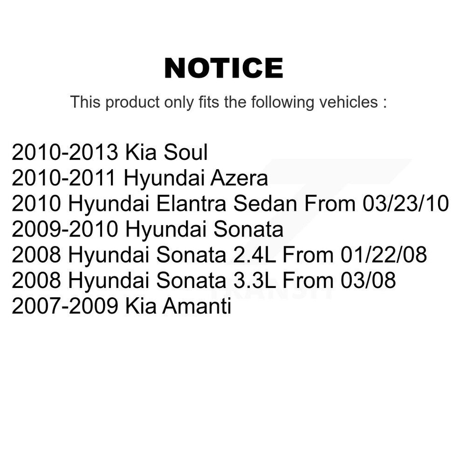 Front Rear Semi-Metallic Brake Pads Kit For Kia Hyundai Soul Sonata Elantra Amanti Azera KPF-100431