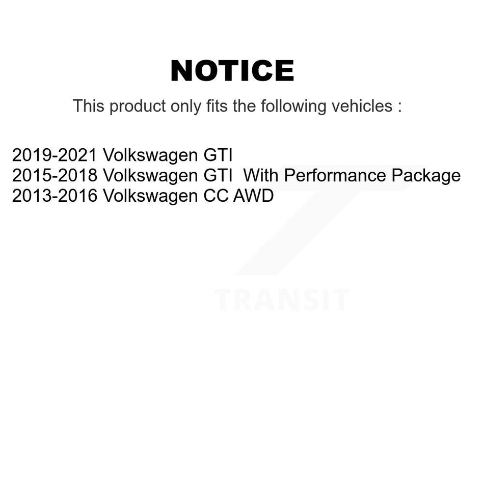 Front Rear Semi-Metallic Brake Pads Kit For Volkswagen GTI CC KPF-100470