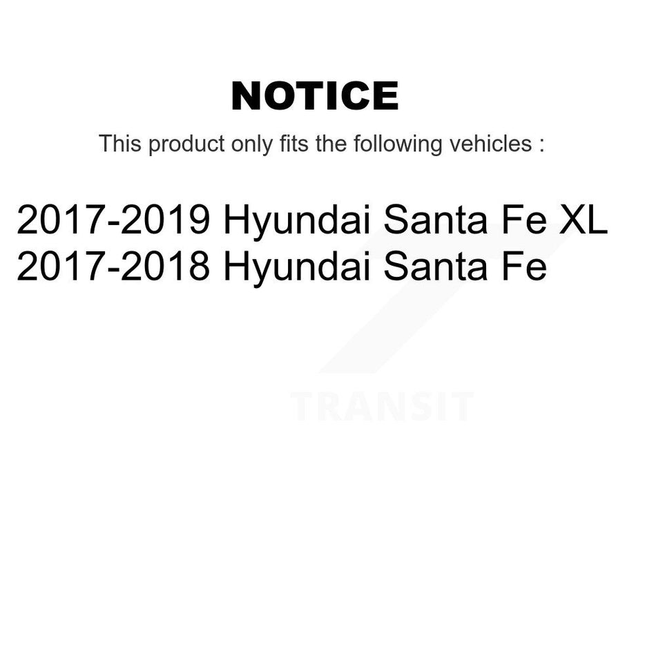 Front Rear Semi-Metallic Brake Pads Kit For Hyundai Santa Fe XL KPF-100495