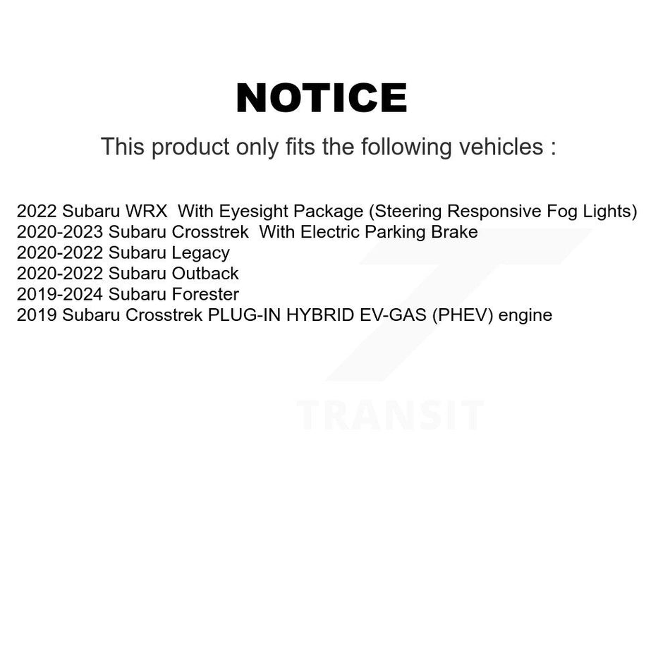 Front Rear Semi-Metallic Brake Pads Kit For Subaru Forester Crosstrek Outback Legacy KPF-100498