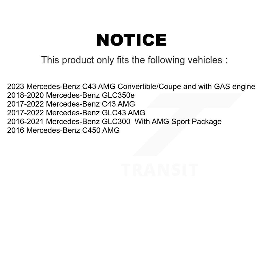 Front Rear Semi-Metallic Brake Pads Kit For Mercedes-Benz C43 AMG GLC43 C450 KPF-100508