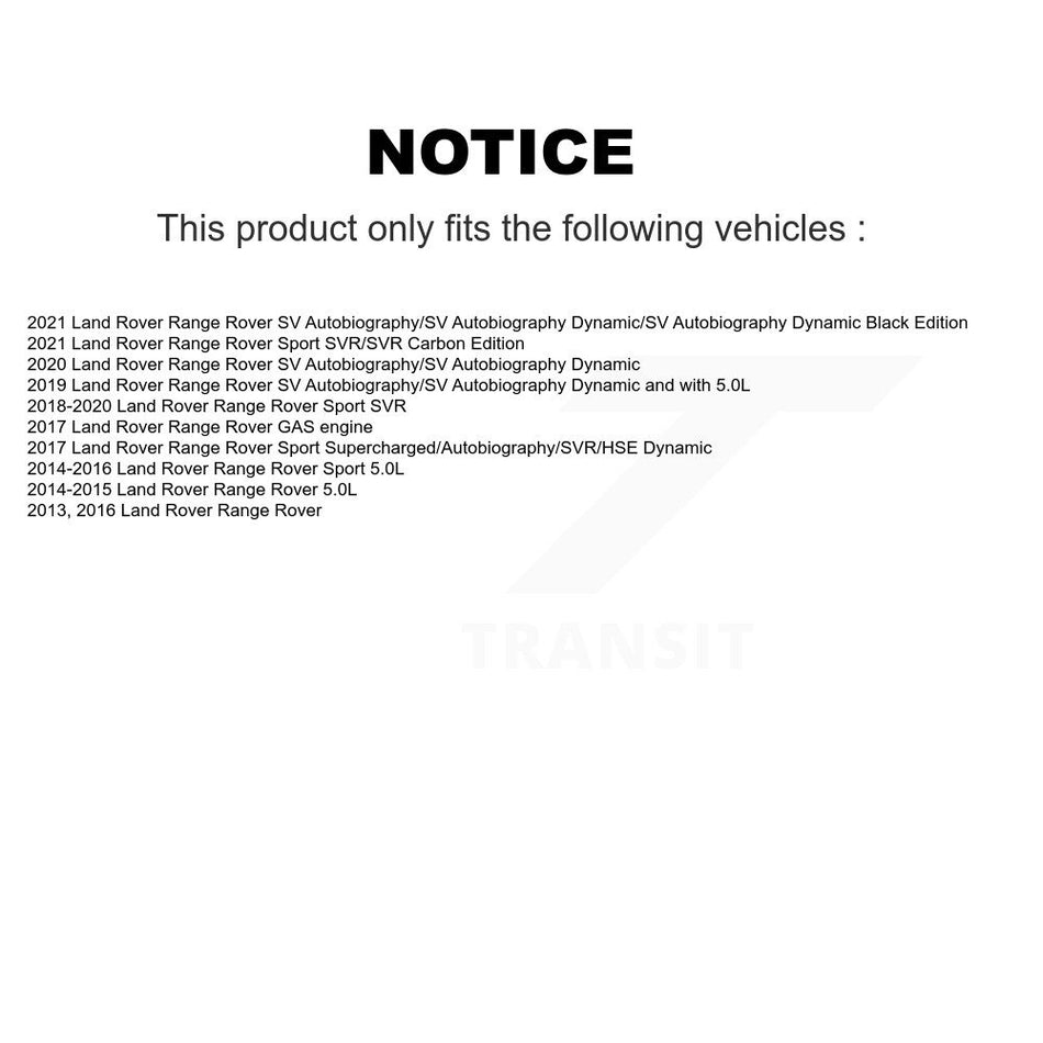 Front Rear Semi-Metallic Brake Pads Kit For Land Rover Range Sport KPF-100521