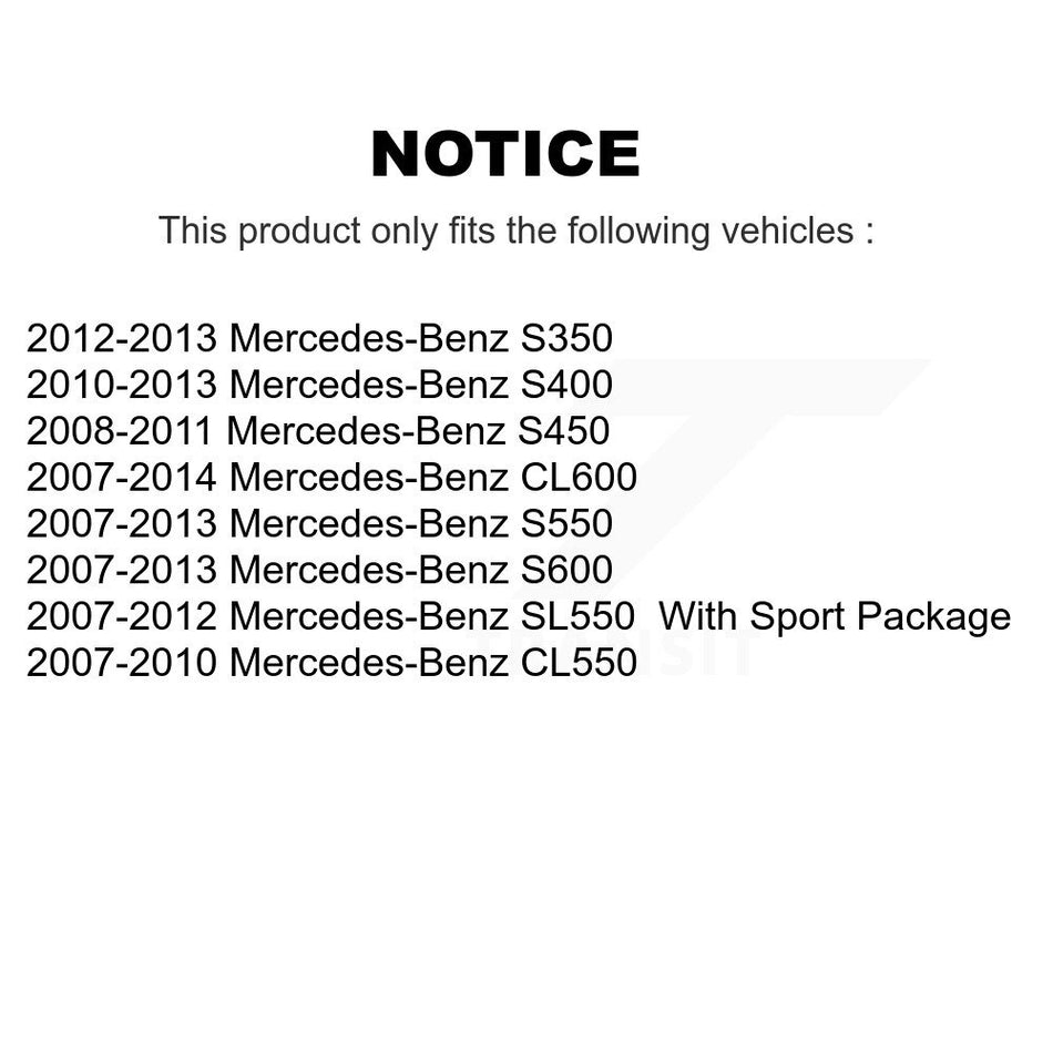 Front Rear Semi-Metallic Brake Pads Kit For Mercedes-Benz S550 SL550 CL550 S600 S350 S400 CL600 S450 KPF-100550